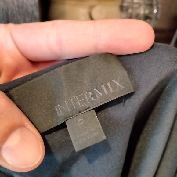 Intermix Silk blend velvet camisole tank top blue - Picture 3 of 5